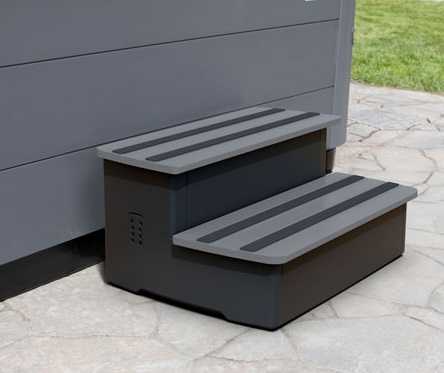 Bullfrog Spas Whirlpool Treppe 2-stufige Whirlpooltreppe Anthrazit / Grau