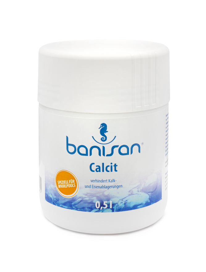 Banisan Calcit 0.5 l Calzit Härtestabilisator für Whirlpools gegen Kalkablagerungen Banisan Calcit 0.5 l Calzit Härtestabilisator für Whirlpools gegen Kalkablagerungen
