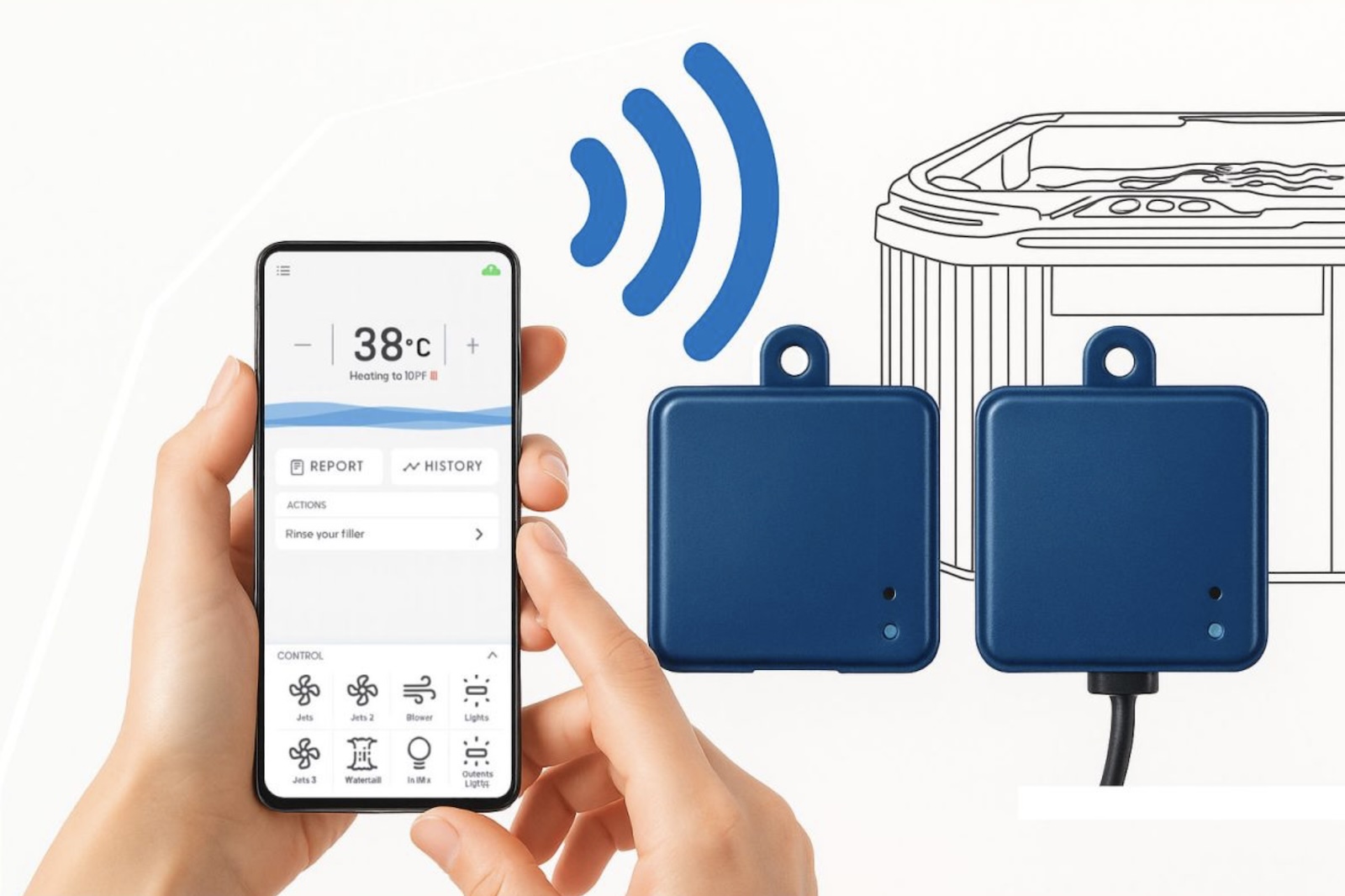 Gecko in.Touch 3 WiFi Interface Modul Fernsteuerung für Whirlpools per WLAN