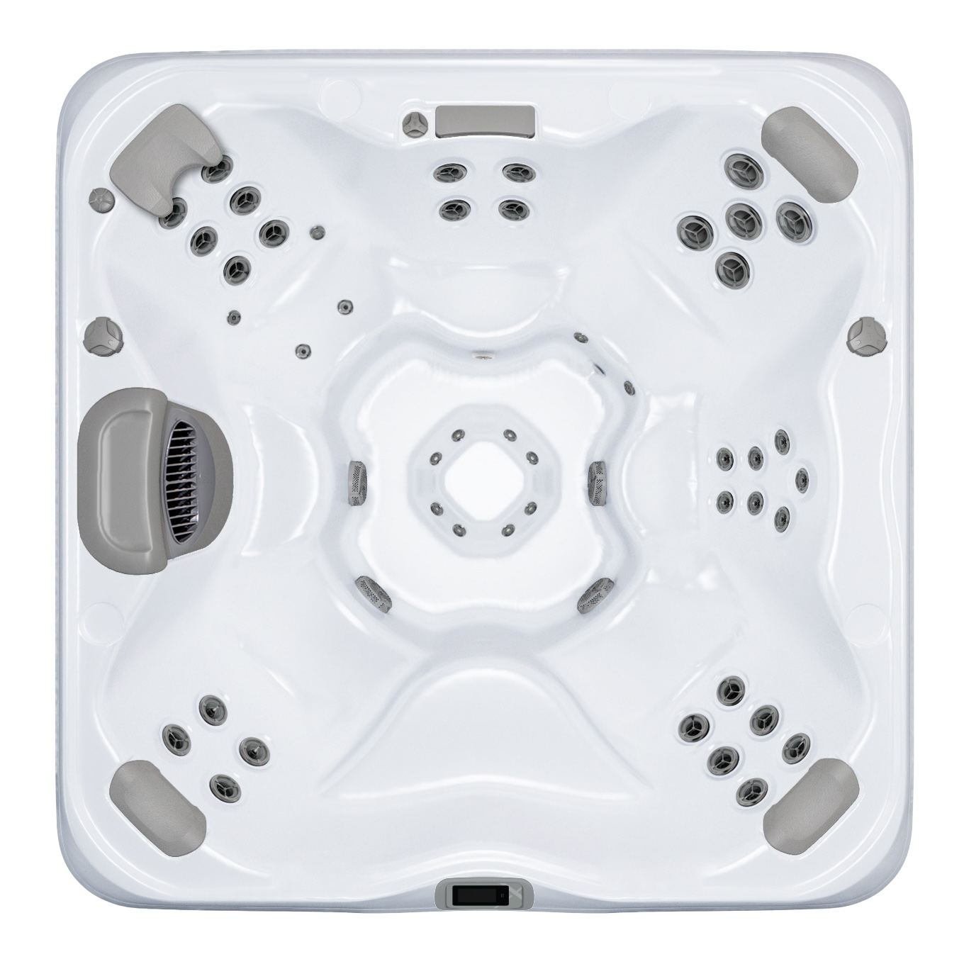 Bullfrog Spas X8 Select Whirlpool für 8 Personen 239x239x97cm Coastal Grey