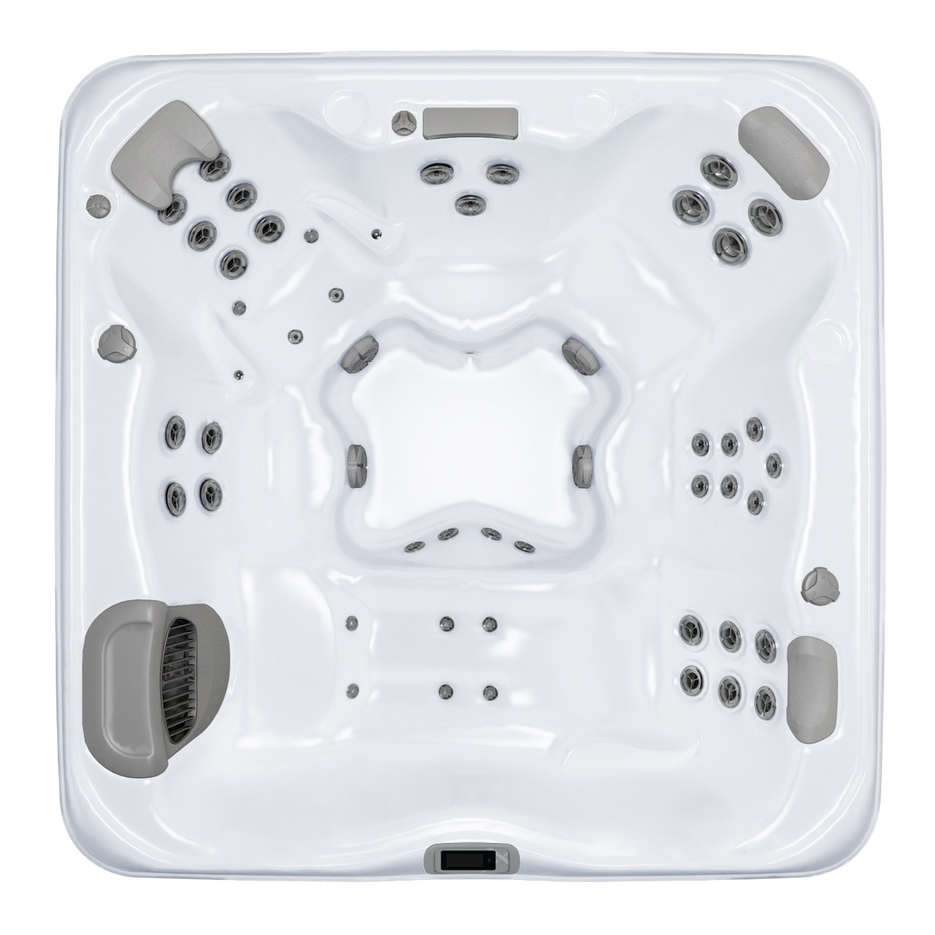 Bullfrog Spas X8L Select Whirlpool für 6 Personen 239x239x97cm Coastal Grey