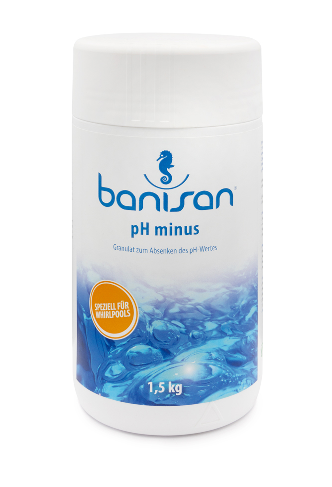 Banisan pH minus Granulat 1,5 Kg pH-Minus für Whirlpools pH-Wert Regulierung Banisan pH minus Granulat 1,5 Kg pH-Minus für Whirlpools pH-Wert Regulierung