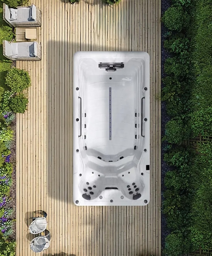 Platinum Spas Eros Swim Spa 450x225x150cm River Jet System inkl. Thermoabdeckung