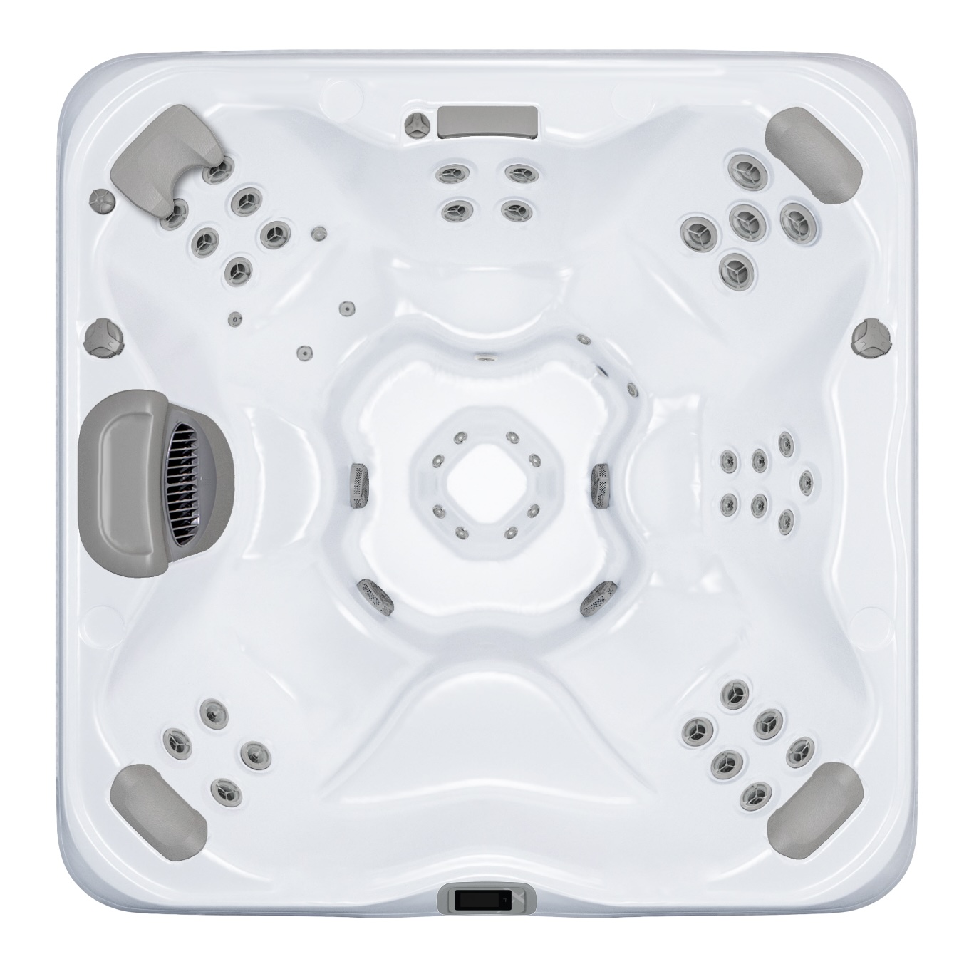 Bullfrog Spas X8 Choice Whirlpool für 8 Personen 239x239x97cm Coastal Grey