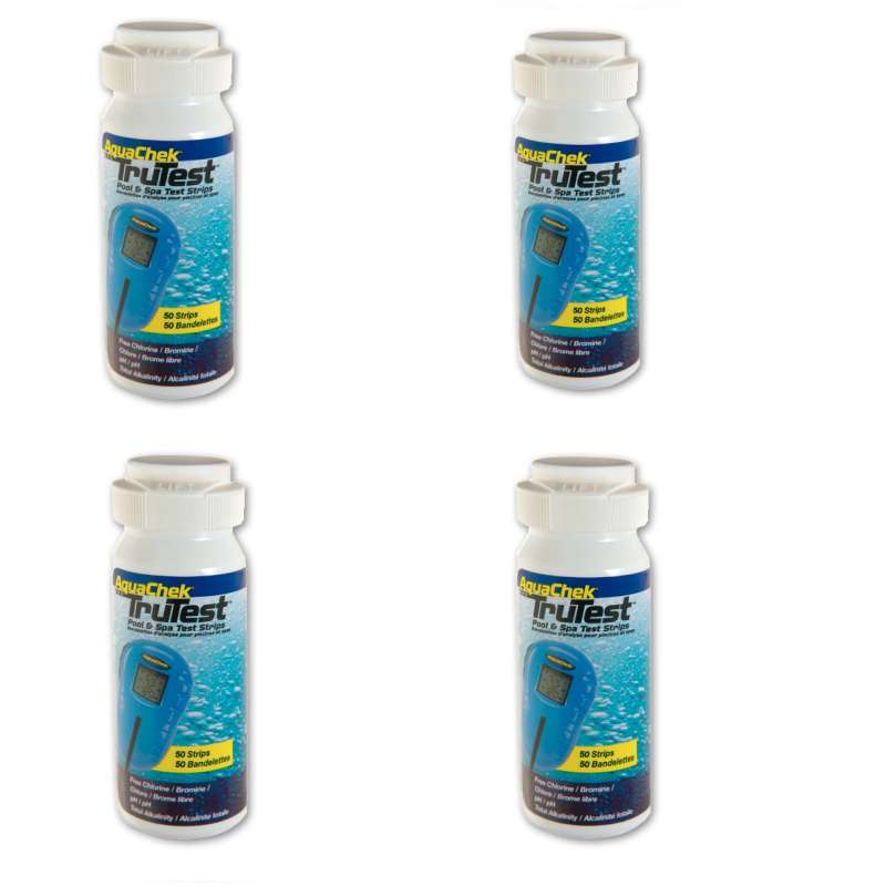 AquaChek 4 x TruTest Teststreifen mit je 50 Stück PH Chlor