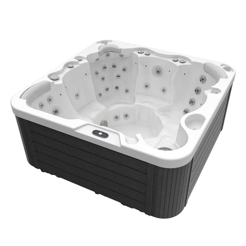 Wellis Jupiter Plug & Play Whirlpool Außenwhirlpool für 6 Personen inkl. Thermoabdeckung