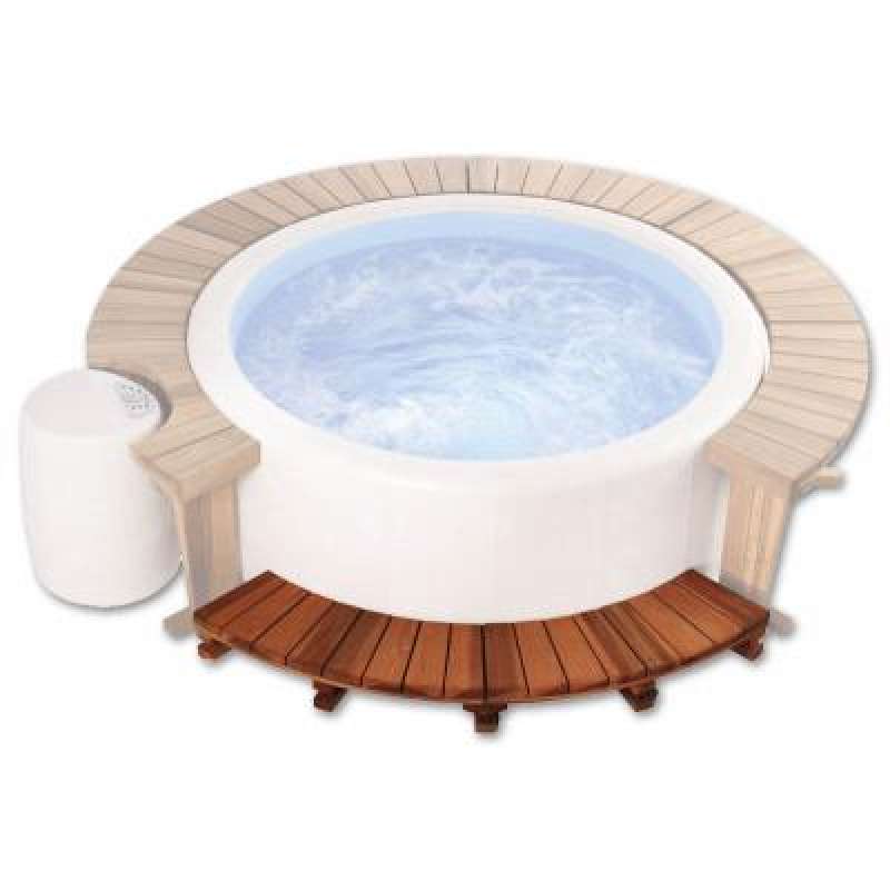 Softub Holzeinstieg für Softub 300 Resort aus Red Meranti
