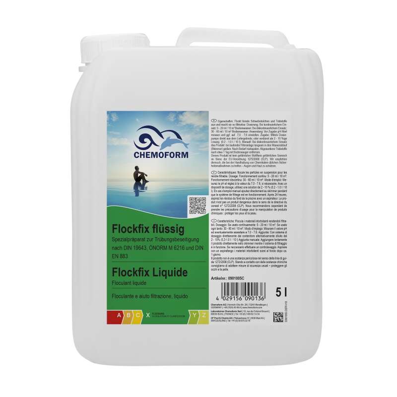 Chemoform Flockfix flüssig 5 l Flockungsmittel für kristallklares Poolwasser