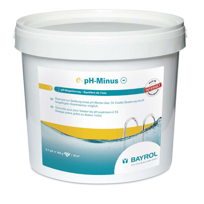 Bayrol e-pH-Minus Granulat 6 kg Eimer zum Senken des pH Wertes Schwimmbadpflege