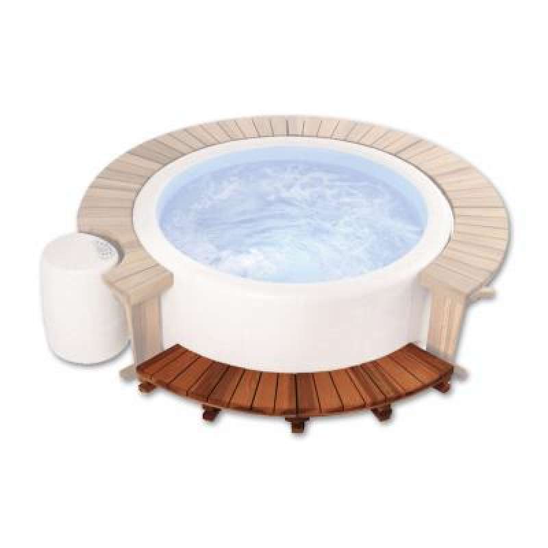 Softub Holzeinstieg für Softub Whirlpool Sportster mit 1,50 m Außendurchmesser