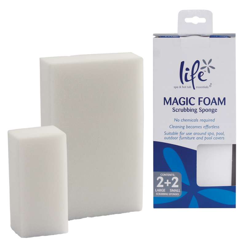 Life Magic Foam Scrub Sponges 4x Reinigungsschwämme Set Reinigungsschwamm für Whirlpool