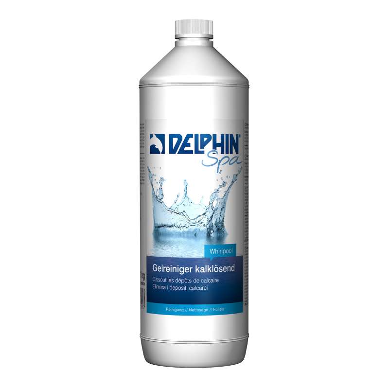 Delphin Gelreiniger kalklösend 1 Liter Gel Reiniger für Whirlpool Spa Wannenreiniger 32001070