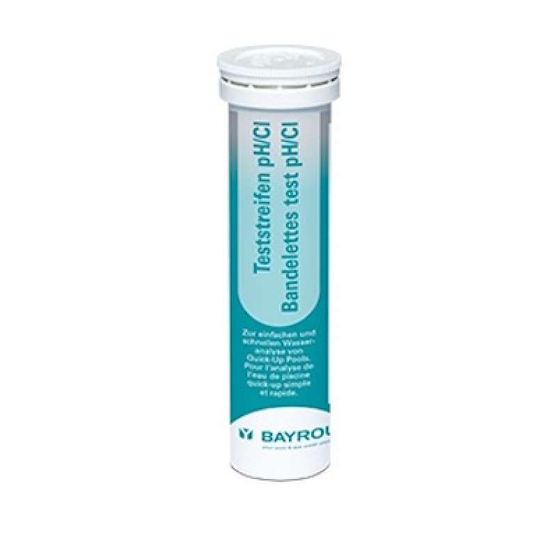 Bayrol Teststreifen zur Messung von pH Wert und Clorgehalt Quick-Up Pools 288028