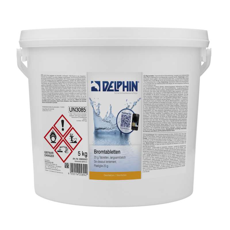 Delphin Bromtabletten Tabletten je 20 g Inhalt 5 kg Schwimmbadpflege 0580005D
