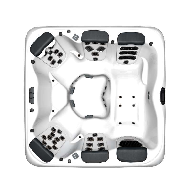 Villeroy & Boch Whirlpool A7L Fitness Edition Snow Timber Ash Grey für 6 Personen