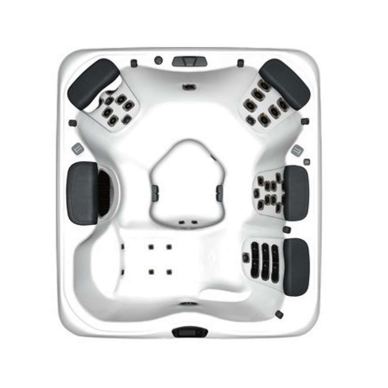 Villeroy & Boch A6L Fitness Edition Outdoor Whirlpool Snow Timber Ash Grey für 5 Personen
