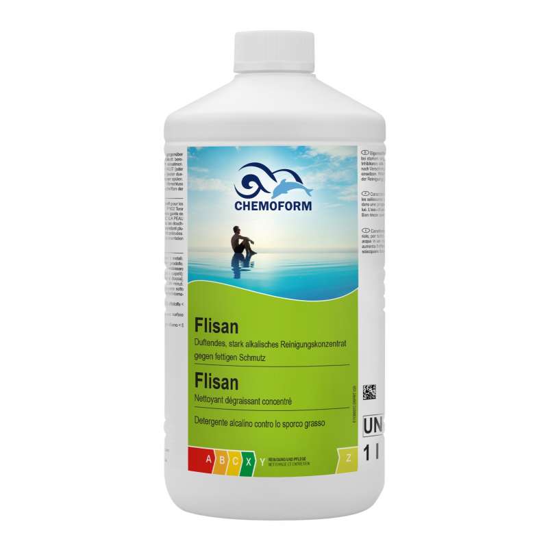 Chemoform Filsan 1 l Randreiniger zur Entfernung von Verschmutzungen für Pools