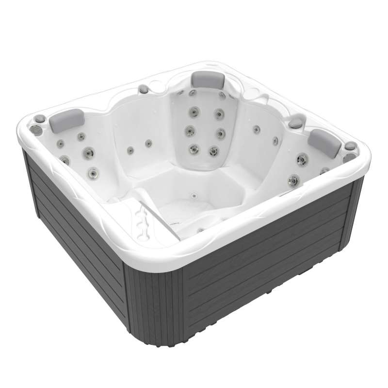 Wellis Pluto Plug&Play Whirlpool Outdoor Außenwhirlpool für 5 Personen inkl. Thermoabdeckung