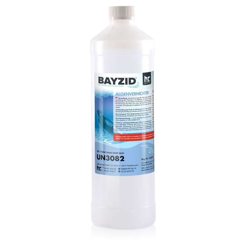 BAYZID® Algizid 1 L Algenverhütung für Pools und Whirlpools Anti Algenmittel gegen Algen