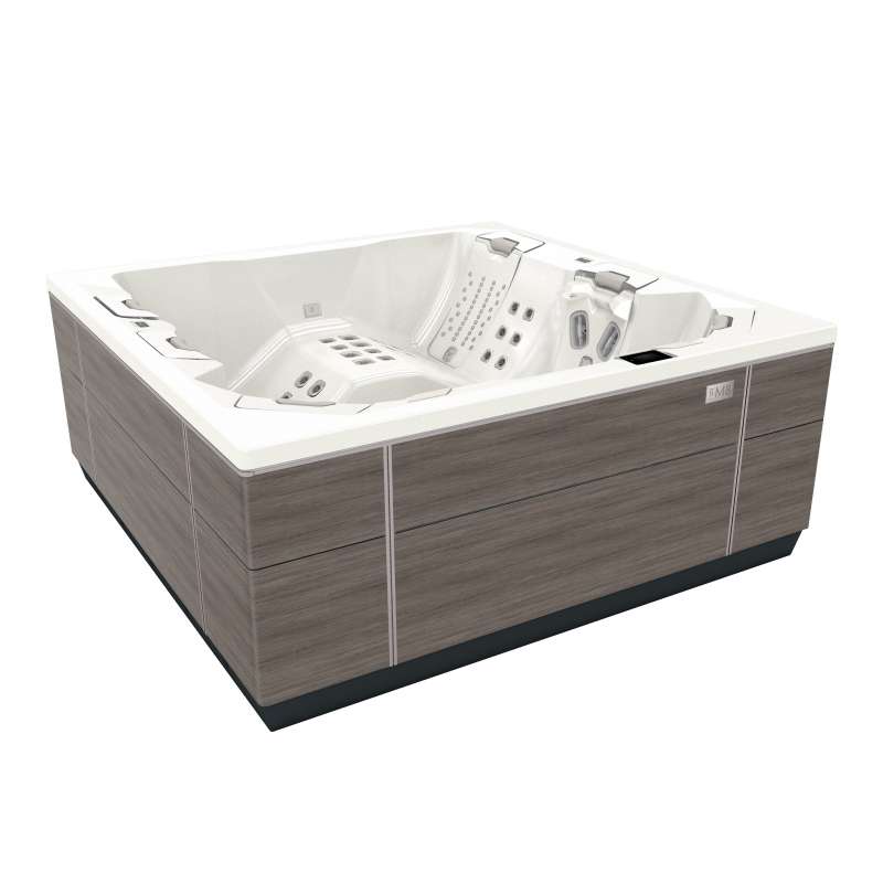 Bullfrog Spas M8 Premium Whirlpool für 9 Personen 239x239x96cm Shoreline Grey