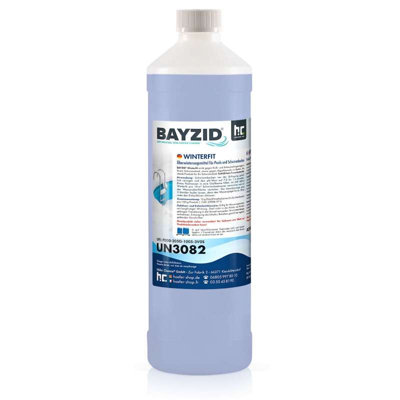 BAYZID® Winterfit Überwinterungsmittel 1 L Wintermittel für Pools und Whirlpools