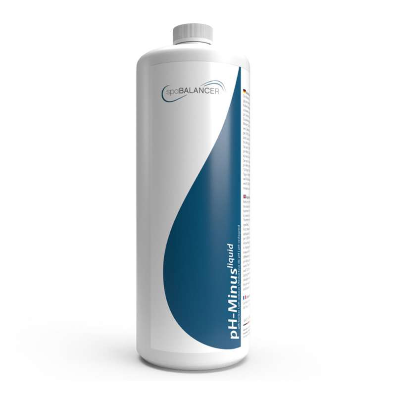 SpaBalancer pH Minus 1 L (1000 ml) flüssiger pH-Senker für Whirlpools und Spas pH-Regulierung