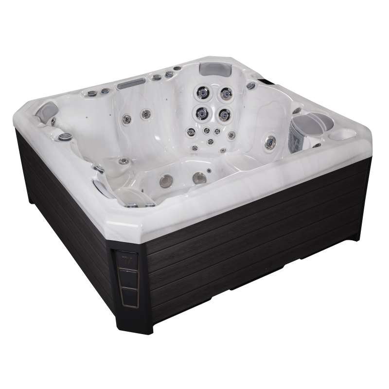 Wellis Malaga 2018 Whirlpool Outdoor Außenwhirlpool für 6 Personen Pearl White