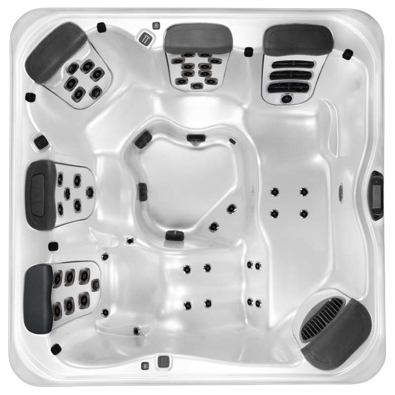 Villeroy & Boch Whirlpool A8D Fitness Edition Snow Timber Ash Grey für 5 Personen