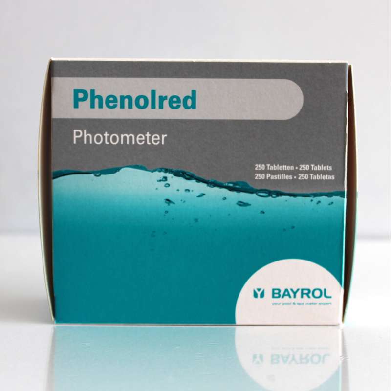 Bayrol Phenol red Tabletten für elektronischen Pooltester pH Wert 250 Tabletten
