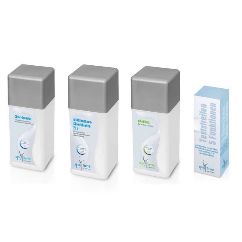 Bayrol SpaTime Wasserpflegeset Chlorgranulat Multifunktionstabs pH-Minus Whirlpoolpflege