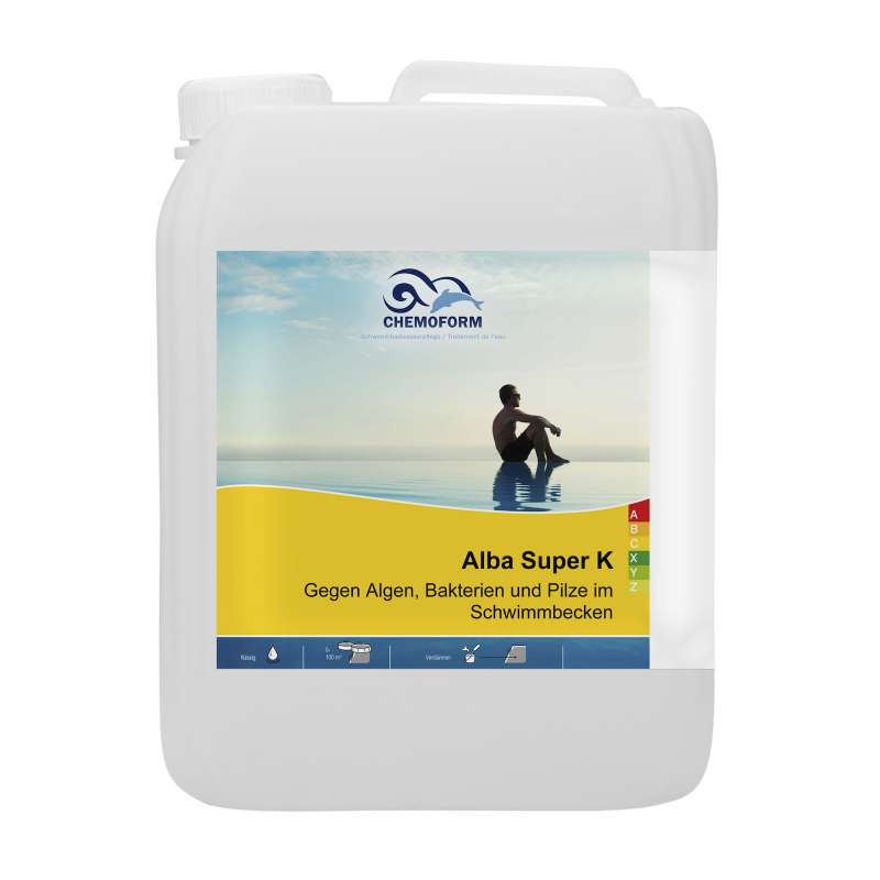 Chemoform Alba Super K 5 l Algenex gegen Algen Bakterien und Pilze für Pools und Whirlpools