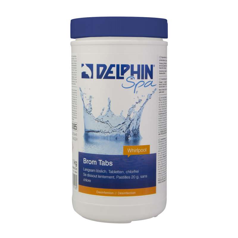 Delphin Spa Brom Tabs 20 g Inhalt 1 kg chlorfrei Desinfektion Whirlpoolpflege
