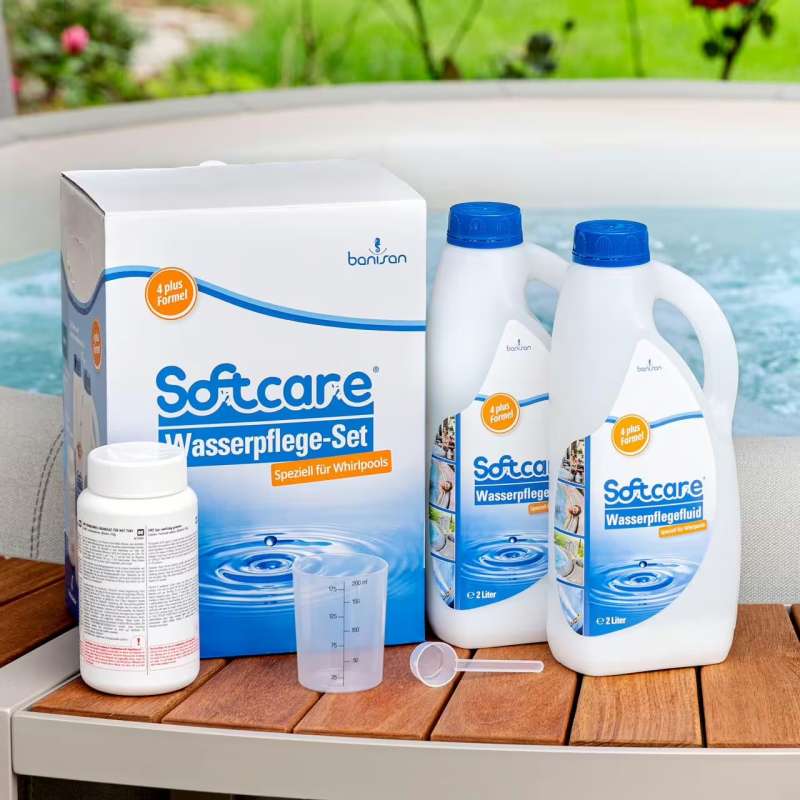 Softcare by Banisan Whirlpool Wasserpflegeset Basis-Set mit Chlorgranulat 3 teilig
