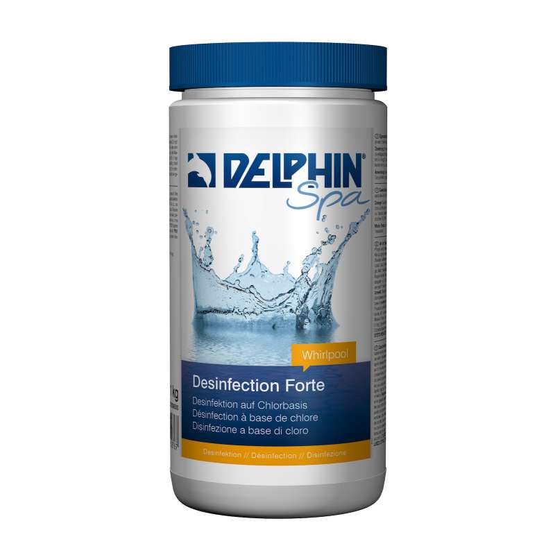 Delphin Desinfektion Forte 1kg Basis Chlor für Whirlpool Schockchlorierung