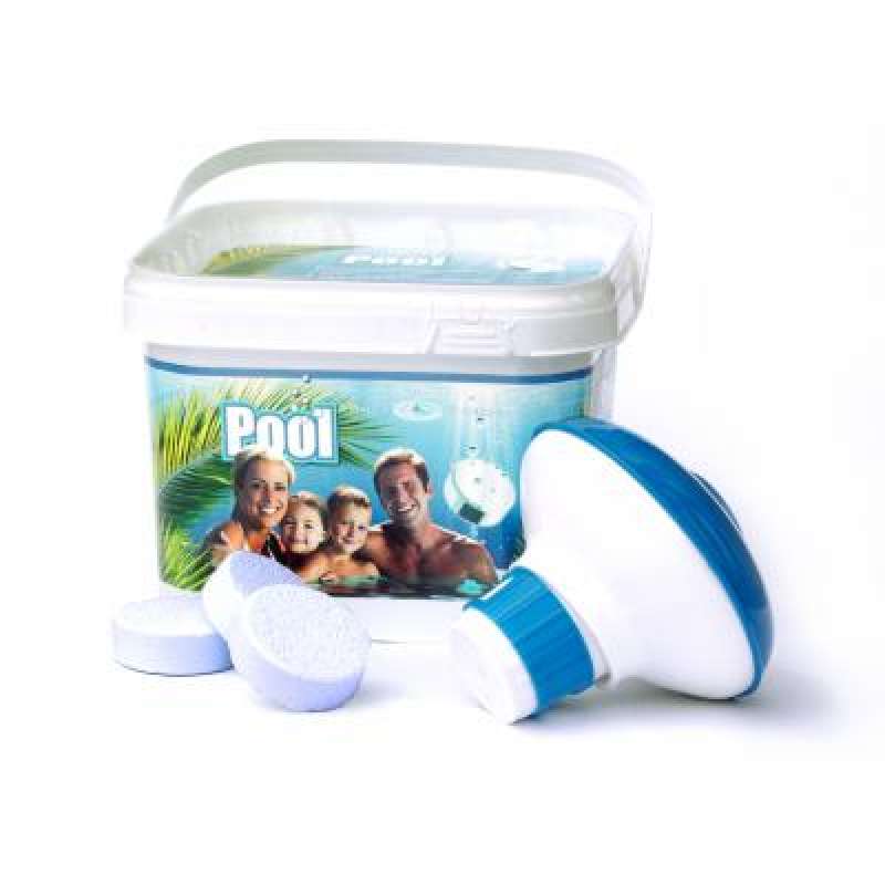 AquaFinesse Pool Bucket 30 Reinigungstabletten inkl. Skimmer