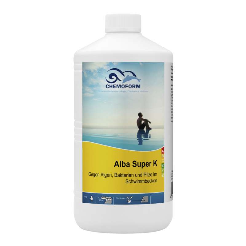 Chemoform Alba Super K 1 l Algenex gegen Algen Bakterien und Pilze für Pools und Whirlpools
