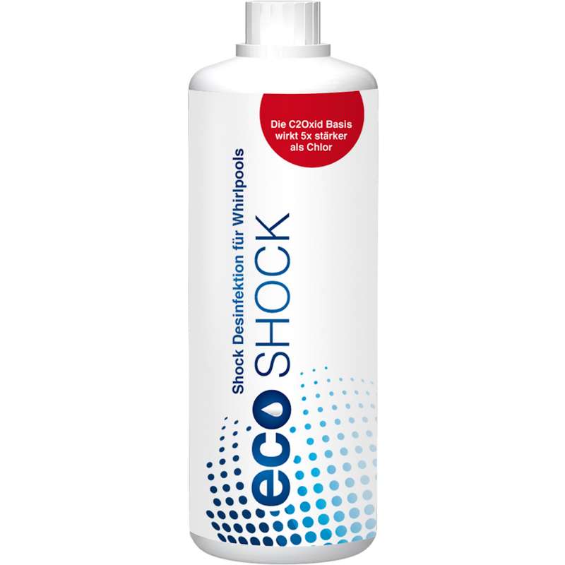 EcoShock Schockbehandlung Wasser Whirlpool Spa 1000ml chlorfrei