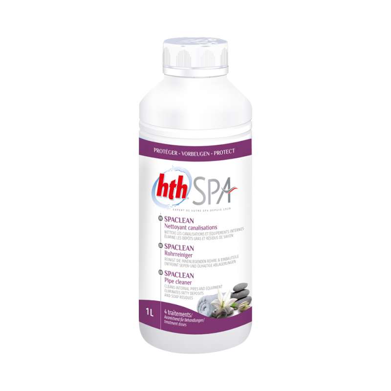 hth spa Spaclean Rohrreiniger 1 L (1000 ml) Whirlpoolreiniger Rohrreinigung für Whirlpools