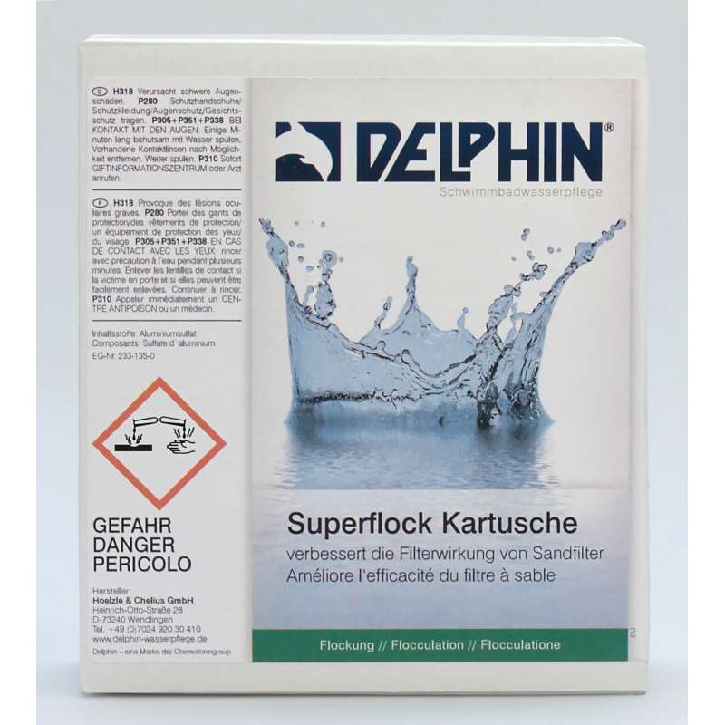 Delphin Superflock Kartuschen 8 x 125g Flockungsmittel Dauerflockung 0908001D