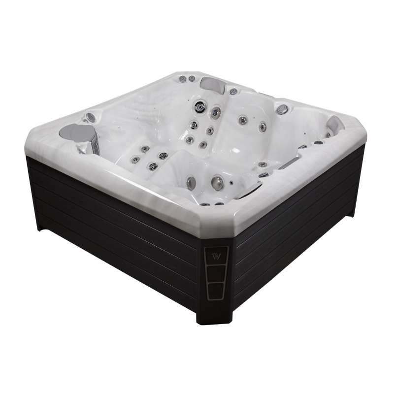Wellis Palermo 2018 Whirlpool Outdoor Außenwhirlpool für 5 Personen mit Thermoabdeckung