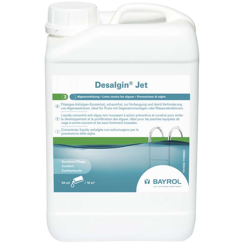 Bayrol Desalgin Jet 3 Liter Algenverhütung Algenschutz Poolpflege 1141502