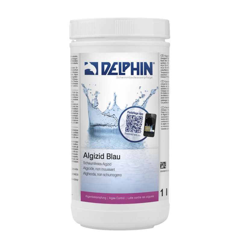 Delphin Algizid blau 1 L Algenverhütung 1 Liter Algizid Algenmittel 0619001D