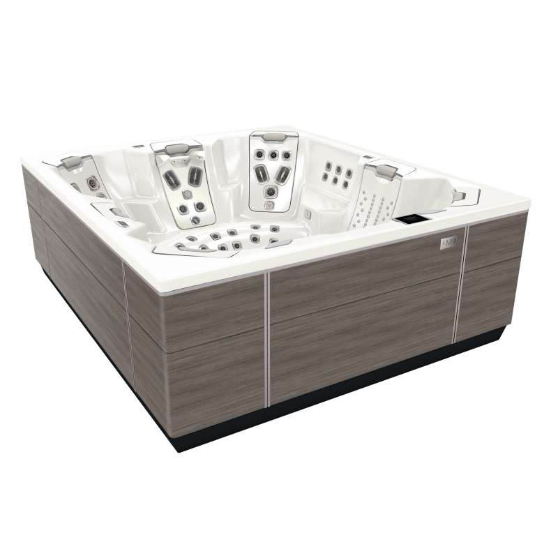 Bullfrog Spas M9 Premium Whirlpool für 10 Personen 279x239x96cm Shoreline Grey