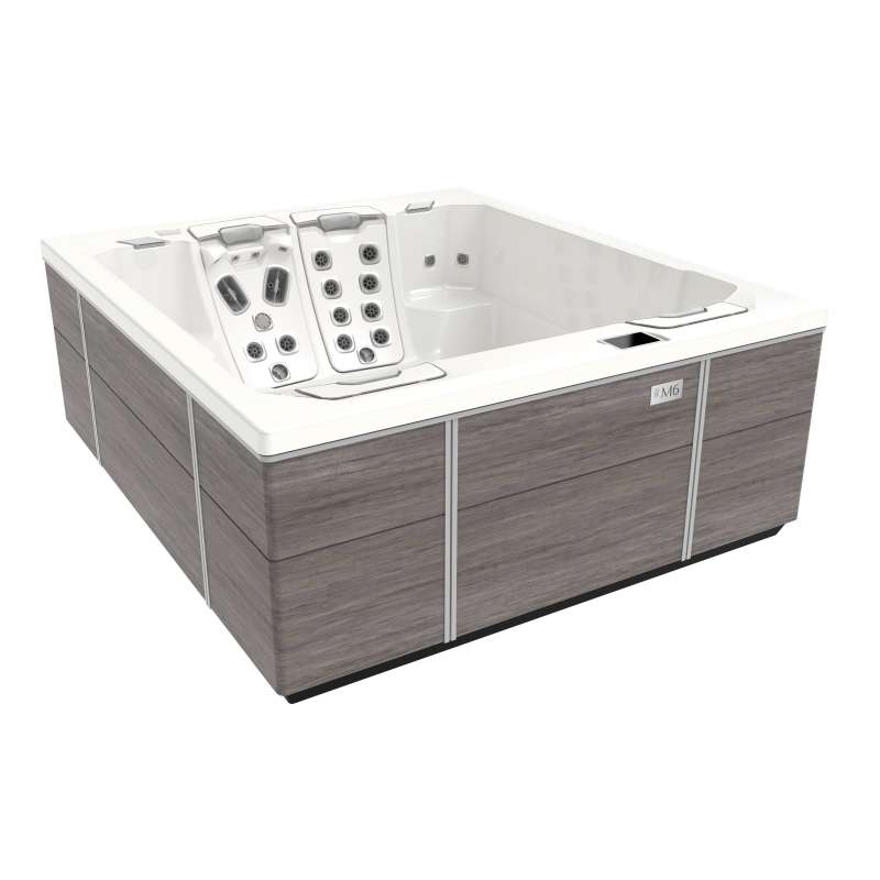 Bullfrog Spas M6 Premium Whirlpool für 7 Personen 231x203x86cm Shoreline Grey