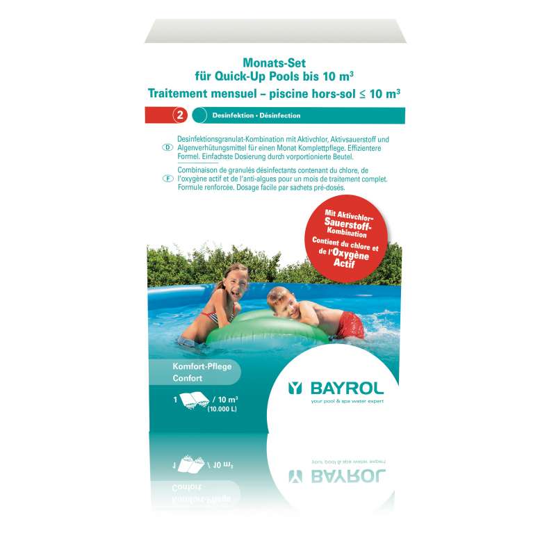 Bayrol Monats Set Quick Up Pool für Becken bis 10 m³ Schwimmbadpflege